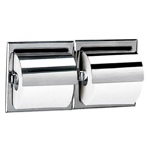 Bobrick B-699 Commercial Toilet Paper Dispenser W/ Hood, Recessed-Mounted, Stainless Steel W/ Bright-Polished Finish 3 Bobrick B-699 Commercial Toilet Paper Dispenser W/ Hood, Recessed-Mounted, Stainless Steel W/ Bright-Polished Finish