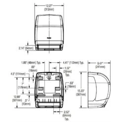 Bradley 2494 Commercial Paper Towel Dispenser, Surface-Mounted, Plastic 13 Bradley 2494 Commercial Paper Towel Dispenser, Surface-Mounted, Plastic -Alpine shop c1975872 main 3