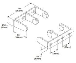 Bradley 522-00 Commercial Double Roll Toilet Paper Dispenser, Surface-Mounted, Metal 13 Bradley 522-00 Commercial Double Roll Toilet Paper Dispenser, Surface-Mounted, Metal -Alpine shop c1975887 main 2 760838ff 786e 4112 a6ca 82ffc95cd166