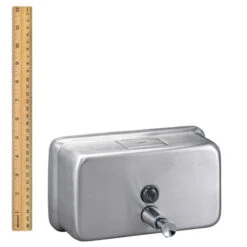 Bradley 6542 Commercial Liquid Soap Dispenser, Surface-Mounted, Manual-Push, Stainless Steel - 40 Oz 13 Bradley 6542 Commercial Liquid Soap Dispenser, Surface-Mounted, Manual-Push, Stainless Steel - 40 Oz -Alpine shop c1975940 main ruler2