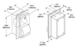Bradley 5412-00 Commercial Toilet Paper Dispenser, Recessed-Mounted, Stainless Steel W/ Satin Finish -Alpine shop c1976076 main 9