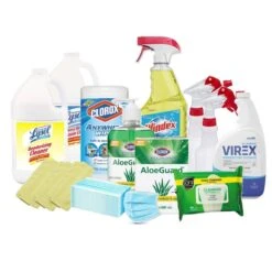 COVID Small Business Mega Pack Lysol Disinfectants, Clorox Wipes & Soap, Virex, 3 Ply Masks, And More