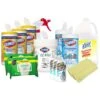Clorox Wipes Super Starter Kit 2.0 W/ Hand Sanitizer, Sani Wipes, Lysol Disinfectant Lemon Concentrate - WSK-4