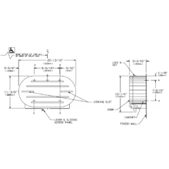 ASI 0040 Commercial Jumbo-Roll Toilet Paper Dispenser, Surface-Mounted, Stainless Steel W/ Satin Finish -Alpine shop extra c1967697