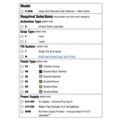 Bradley - 6-3300-RFM-BR - Touchless Counter Mounted Sensor Soap Dispenser, Brushed Brass, Metro Series -Alpine shop verge SoapDisp metro TD d98506ab a4f0 4ed5 a91b 9dba0cb5889c